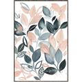 Picture of Pink and Gray Flowers II  _GroupedProduct_Rectangle_Portrait_Canvas_Framed_
