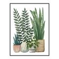 Picture of Plant Party I  _GroupedProduct_Rectangle_Portrait_Canvas_Framed_