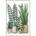 Picture of Plant Party I  _GroupedProduct_Rectangle_Portrait_Canvas_Framed_