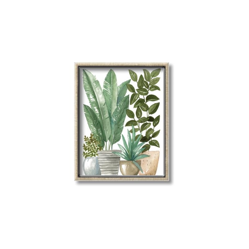 Picture of Plant Party II  _GroupedProduct_Rectangle_Portrait_Canvas_Framed_