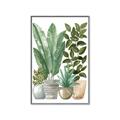 Picture of Plant Party II  _GroupedProduct_Rectangle_Portrait_Canvas_Framed_