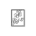 Picture of Leaves Drawing  _GroupedProduct_Rectangle_Portrait_Canvas_Framed_