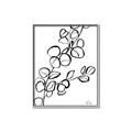 Picture of Leaves Drawing  _GroupedProduct_Rectangle_Portrait_Canvas_Framed_