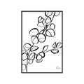 Picture of Leaves Drawing  _GroupedProduct_Rectangle_Portrait_Canvas_Framed_