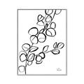 Picture of Leaves Drawing  _GroupedProduct_Rectangle_Portrait_Canvas_Framed_