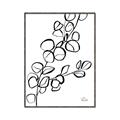 Picture of Leaves Drawing  _GroupedProduct_Rectangle_Portrait_Canvas_Framed_
