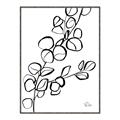 Picture of Leaves Drawing  _GroupedProduct_Rectangle_Portrait_Canvas_Framed_