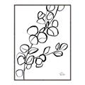Picture of Leaves Drawing  _GroupedProduct_Rectangle_Portrait_Canvas_Framed_