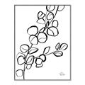 Picture of Leaves Drawing  _GroupedProduct_Rectangle_Portrait_Canvas_Framed_