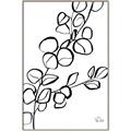 Picture of Leaves Drawing  _GroupedProduct_Rectangle_Portrait_Canvas_Framed_