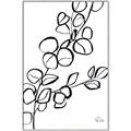 Picture of Leaves Drawing  _GroupedProduct_Rectangle_Portrait_Canvas_Framed_