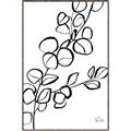 Picture of Leaves Drawing  _GroupedProduct_Rectangle_Portrait_Canvas_Framed_