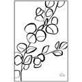 Picture of Leaves Drawing  _GroupedProduct_Rectangle_Portrait_Canvas_Framed_