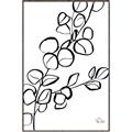 Picture of Leaves Drawing  _GroupedProduct_Rectangle_Portrait_Canvas_Framed_