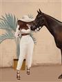 Picture of Fashion and Horse  _GroupedProduct_Rectangle_Portrait_Unframed_Print_Only_