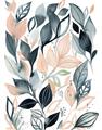 Picture of Pink and Gray Flowers I _GroupedProduct_Rectangle_Portrait_Unframed_Print_Only_