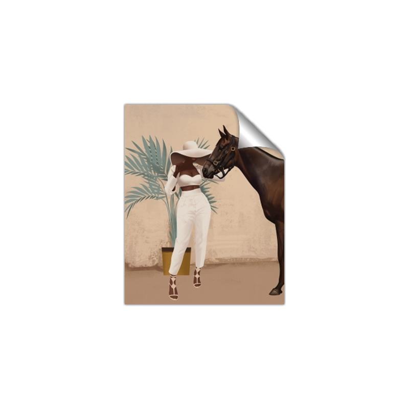 Picture of Fashion and Horse  _GroupedProduct_Rectangle_Portrait_Unframed_Print_Only_