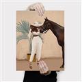 Picture of Fashion and Horse  _GroupedProduct_Rectangle_Portrait_Canvas_