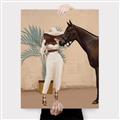 Picture of Fashion and Horse  _GroupedProduct_Rectangle_Portrait_Canvas_