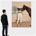 Picture of Fashion and Horse  _GroupedProduct_Rectangle_Portrait_Canvas_
