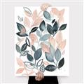 Picture of Pink and Gray Flowers II  _GroupedProduct_Rectangle_Portrait_Canvas_