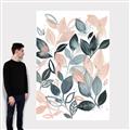 Picture of Pink and Gray Flowers II  _GroupedProduct_Rectangle_Portrait_Canvas_
