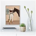Picture of Fashion and Horse  _GroupedProduct_Rectangle_Portrait_Canvas_Framed_