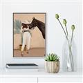 Picture of Fashion and Horse  _GroupedProduct_Rectangle_Portrait_Canvas_Framed_