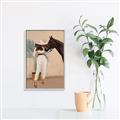 Picture of Fashion and Horse  _GroupedProduct_Rectangle_Portrait_Canvas_Framed_