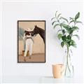 Picture of Fashion and Horse  _GroupedProduct_Rectangle_Portrait_Canvas_Framed_
