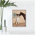 Picture of Fashion and Horse  _GroupedProduct_Rectangle_Portrait_Canvas_Framed_