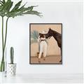 Picture of Fashion and Horse  _GroupedProduct_Rectangle_Portrait_Canvas_Framed_