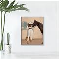 Picture of Fashion and Horse  _GroupedProduct_Rectangle_Portrait_Canvas_Framed_