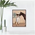 Picture of Fashion and Horse  _GroupedProduct_Rectangle_Portrait_Canvas_Framed_