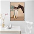 Picture of Fashion and Horse  _GroupedProduct_Rectangle_Portrait_Canvas_Framed_