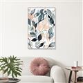 Picture of Pink and Gray Flowers I _GroupedProduct_Rectangle_Portrait_Canvas_Framed_