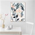 Picture of Pink and Gray Flowers I _GroupedProduct_Rectangle_Portrait_Canvas_Framed_