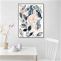 Picture of Pink and Gray Flowers I _GroupedProduct_Rectangle_Portrait_Canvas_Framed_