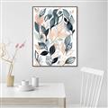 Picture of Pink and Gray Flowers I _GroupedProduct_Rectangle_Portrait_Canvas_Framed_