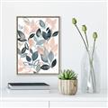 Picture of Pink and Gray Flowers II  _GroupedProduct_Rectangle_Portrait_Canvas_Framed_