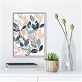 Picture of Pink and Gray Flowers II  _GroupedProduct_Rectangle_Portrait_Canvas_Framed_