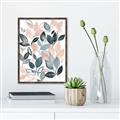 Picture of Pink and Gray Flowers II  _GroupedProduct_Rectangle_Portrait_Canvas_Framed_