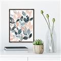 Picture of Pink and Gray Flowers II  _GroupedProduct_Rectangle_Portrait_Canvas_Framed_