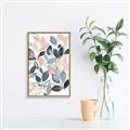 Picture of Pink and Gray Flowers II  _GroupedProduct_Rectangle_Portrait_Canvas_Framed_