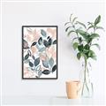 Picture of Pink and Gray Flowers II  _GroupedProduct_Rectangle_Portrait_Canvas_Framed_