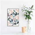 Picture of Pink and Gray Flowers II  _GroupedProduct_Rectangle_Portrait_Canvas_Framed_