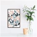 Picture of Pink and Gray Flowers II  _GroupedProduct_Rectangle_Portrait_Canvas_Framed_