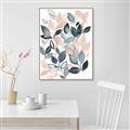 Picture of Pink and Gray Flowers II  _GroupedProduct_Rectangle_Portrait_Canvas_Framed_