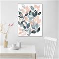 Picture of Pink and Gray Flowers II  _GroupedProduct_Rectangle_Portrait_Canvas_Framed_