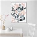 Picture of Pink and Gray Flowers II  _GroupedProduct_Rectangle_Portrait_Canvas_Framed_